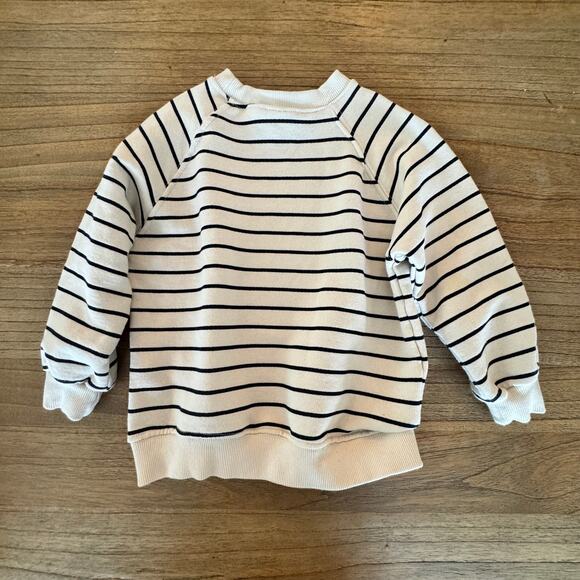Zara Stripe Crew Neck Sweatshirt - Size 5 years - Picture 4 of 4